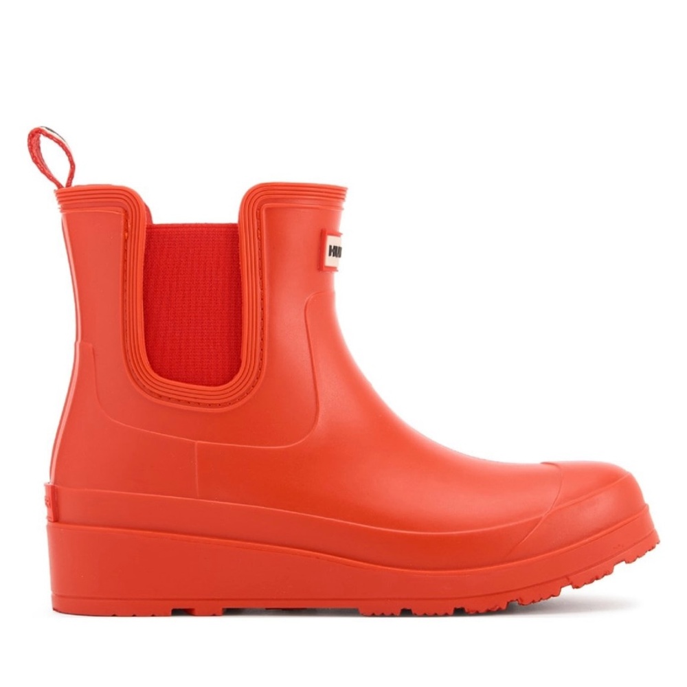 Hunter Woman’s Vibrant Red Rain Boots - Picture 3 of 3